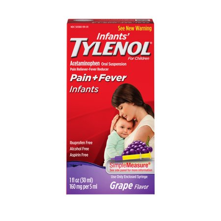 Tylenol Pain Reliever and Fever Reducer Liquid Drops 6CT