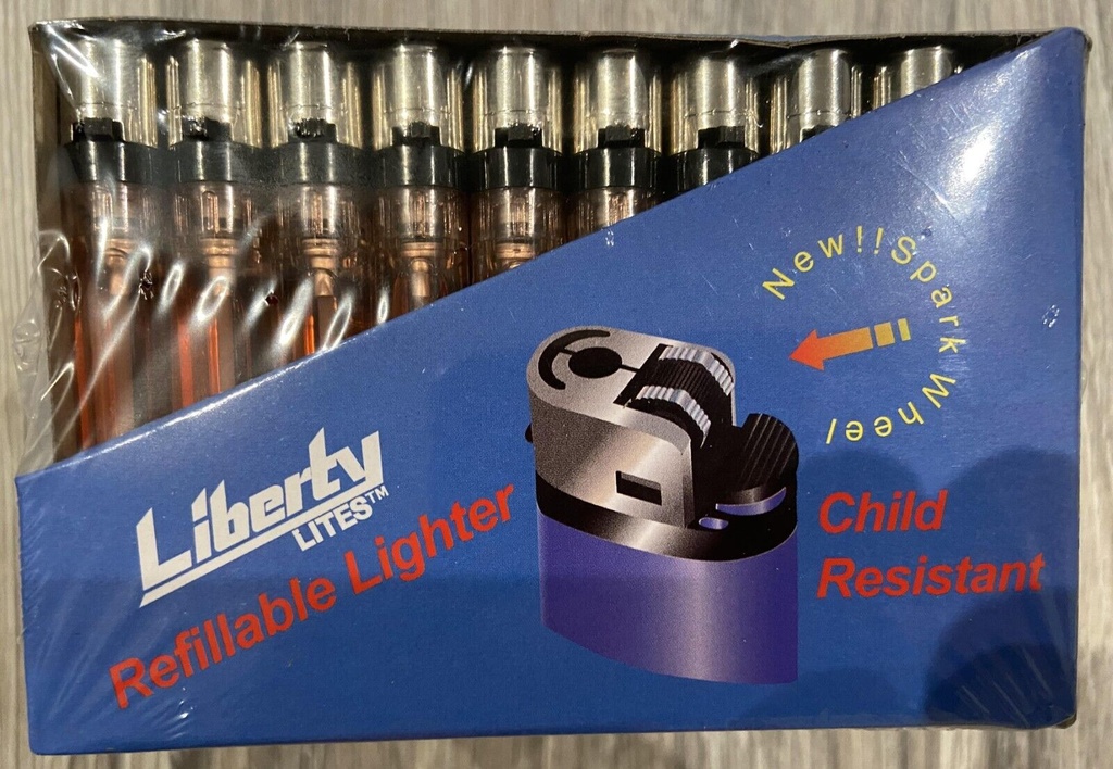 Liberty Pack of 50 Lot Classic Lighters