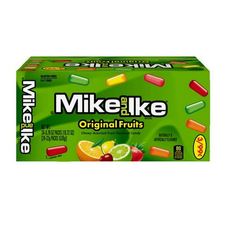 Mike and Ike Original Fruits 0.78 Oz. Box 24ct