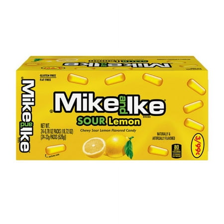 Mike and Ike Sour Lemon 0.78 Oz. Box 24ct