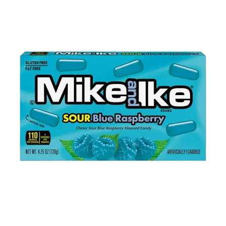 Mike and Ike sour blue rasberry 24ct