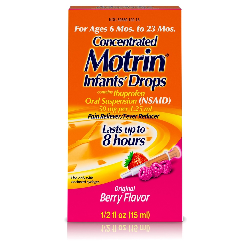 Motrin Concentrated Ibuprofen Infants Drops Berry 6CT