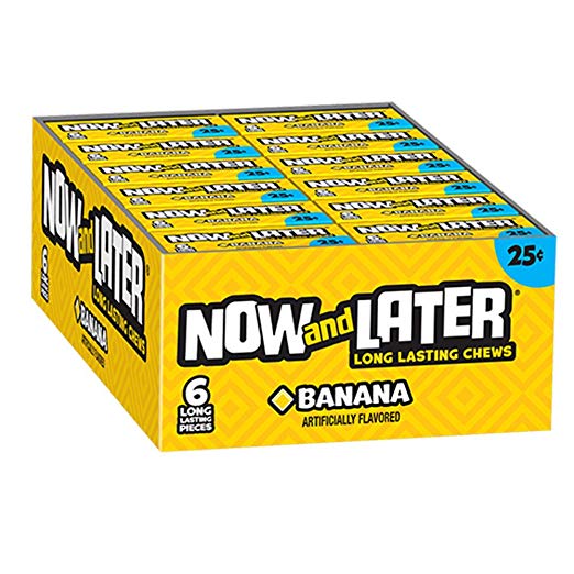 Now and Later Banana Chewy Candy 24ct