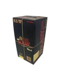 RAW CLASSIC CONE 6 PACK 1 1/4 32CT BLACK