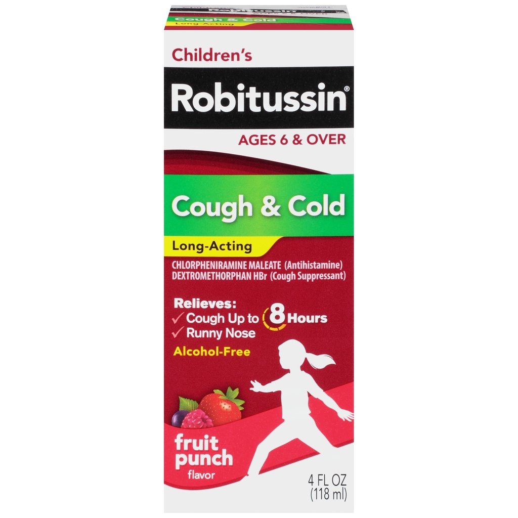 Robitussin Children's Cough & Cold Long Acting Liquid 3CT