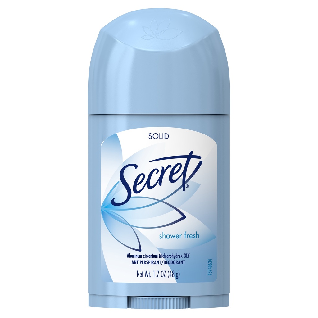 Secret Shower Fresh Wide Solid Antiperspirant and Deodorant 6CT