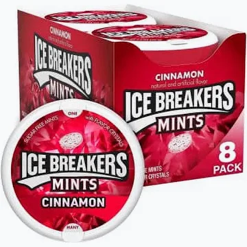 ICE Breakers Cinnamon, 1.5 Ounce (Pack of 8)