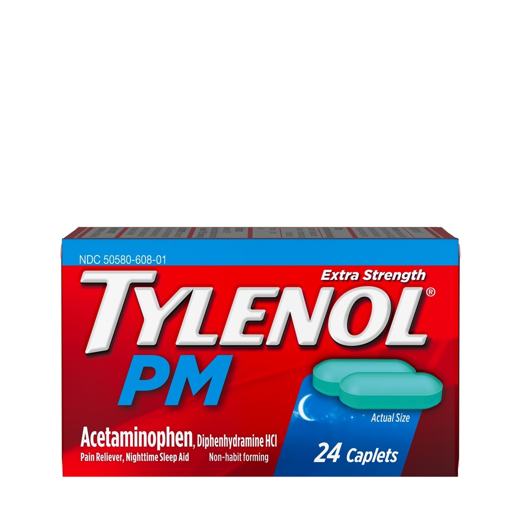 TYLENOL PM PAIN RELIEVER 6ct