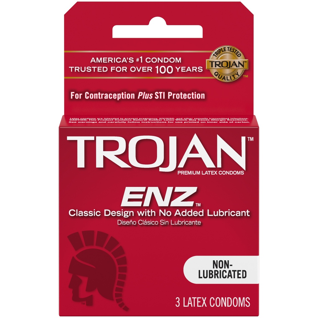 Trojan ENZ Without Lubricant 6 PACK