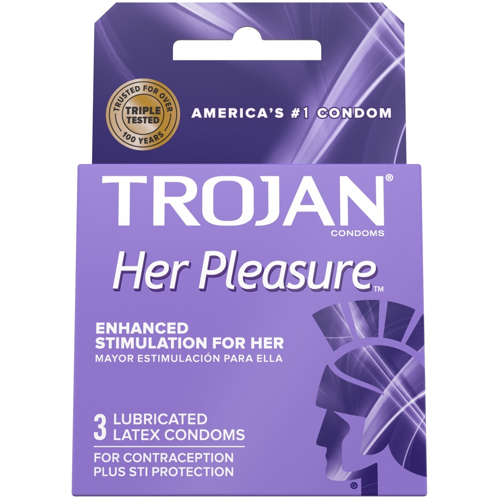 Trojan Her Pleasure Condoms 6CT