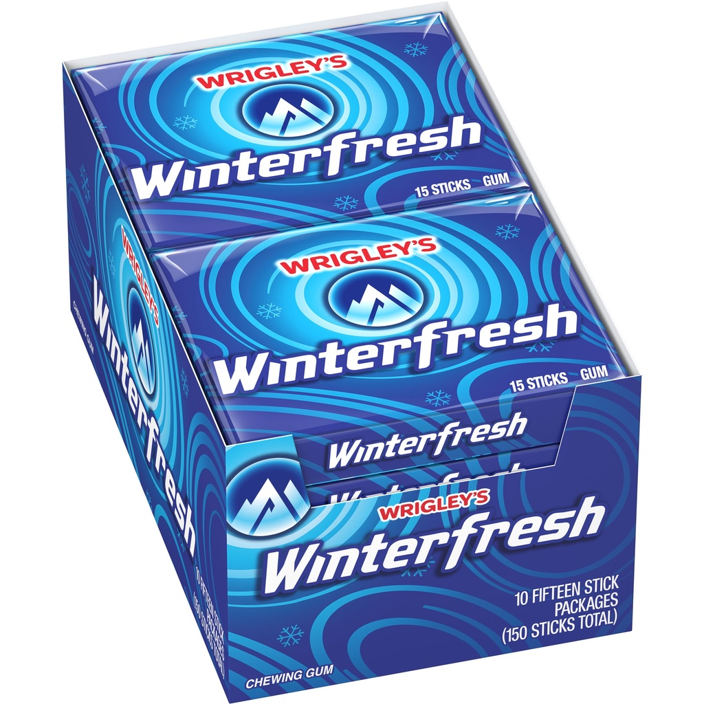 Wrigley S Winterfresh Gum 15-Stick Pack (10 Packs)