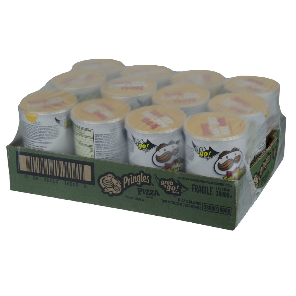 Pringles Pizza Potato Crisp 2.5 Oz., PK12