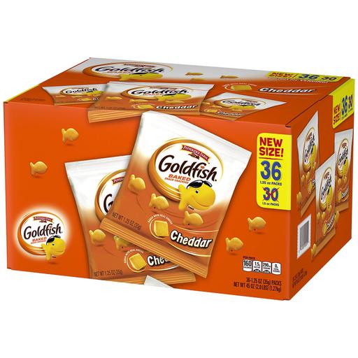 Goldfish Cheddar Crackers  Snack Packs 36 ct