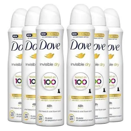 Dove Spray 6ct invisible dry