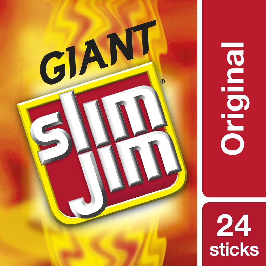 Slim Jim Original Smoked Snack Stick 24 Sticks/Box 
