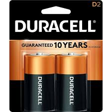D battery 2 pack Duracell