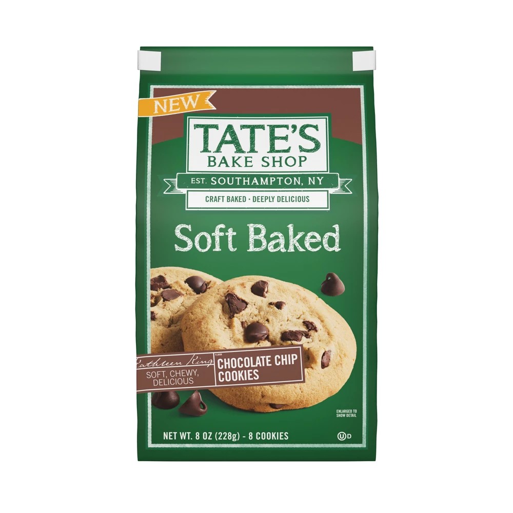 Tate's Bake Shop Soft Baked Chocolate Chip Cookies - 8oz