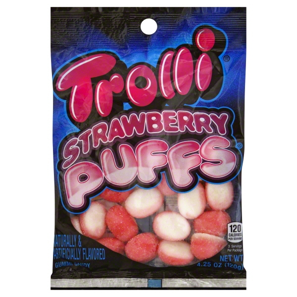 Trolli Strawberry Puffs 4.5oz 12ct