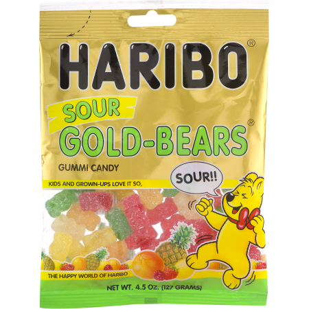 Haribo Gold Sour Gummi Bears