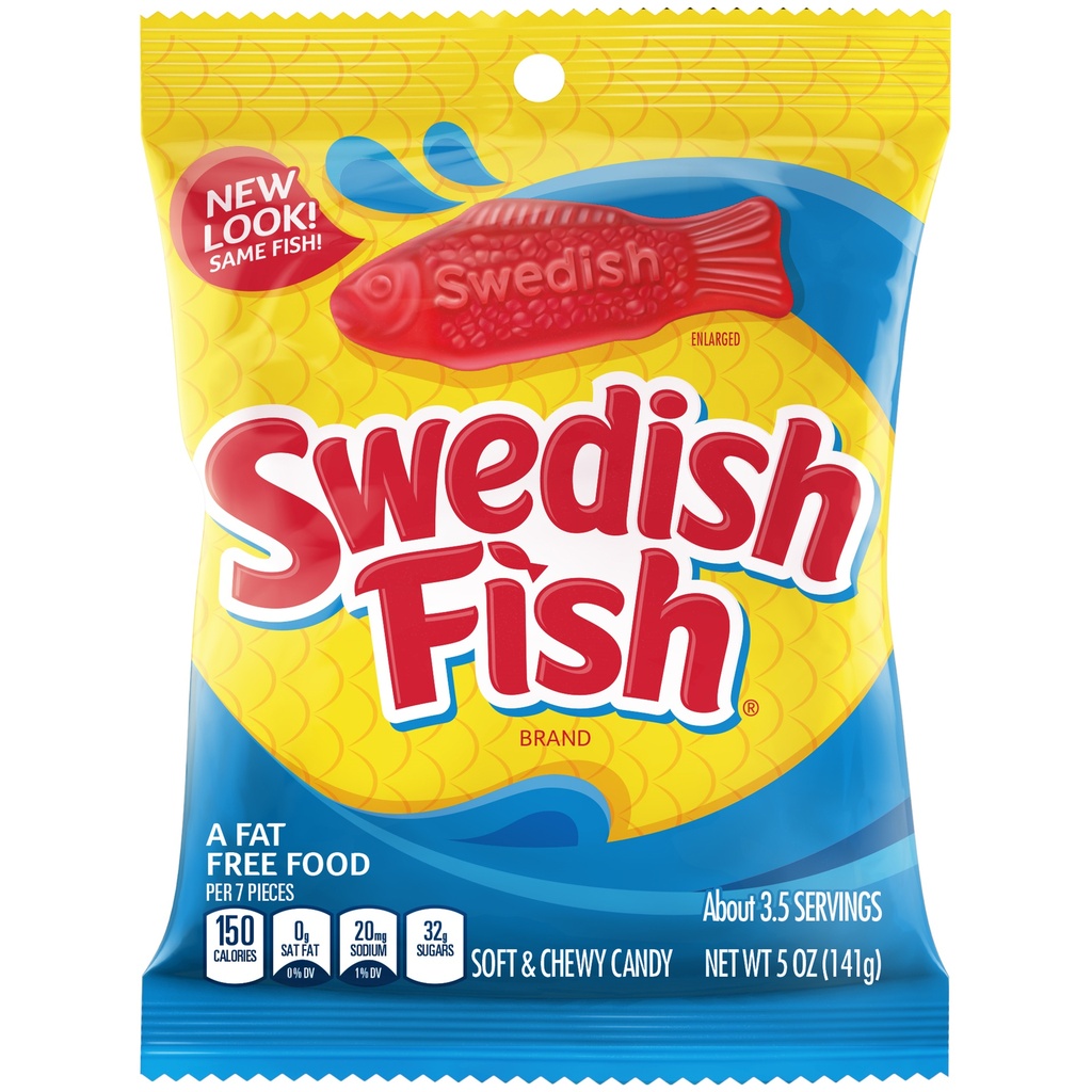 Swedish Fish Peg bag 5oz
