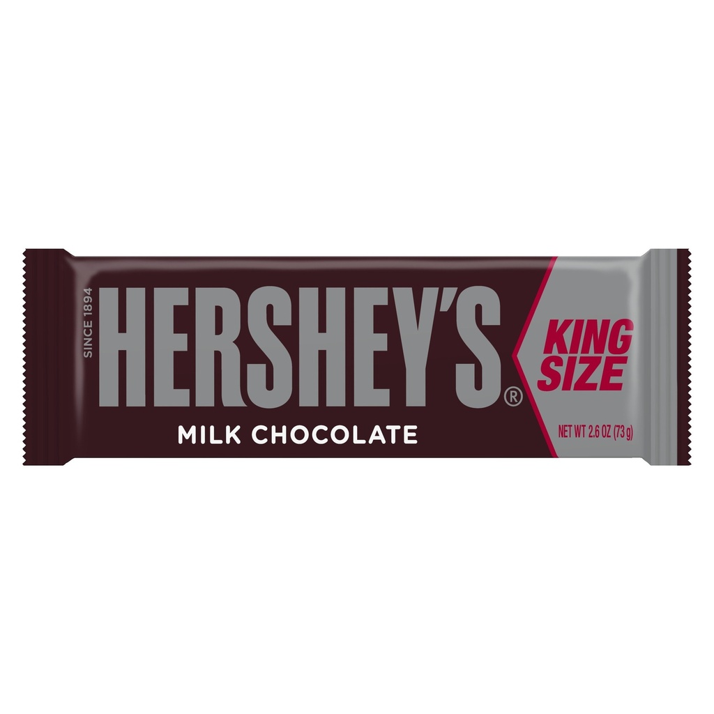 Hershey's King Size Milk Chocolate Candy 18/Box 