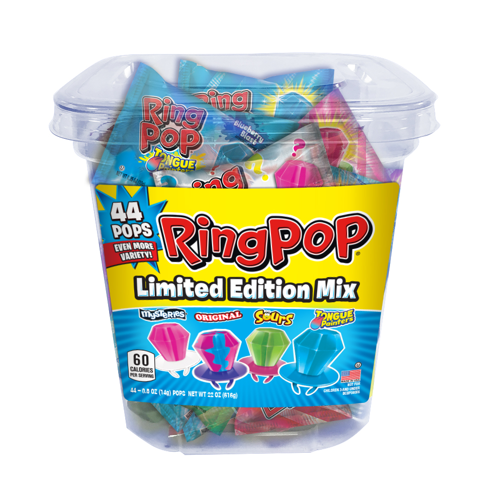 Ring Pop Candy Jar Assorted Flavors (44 Count)