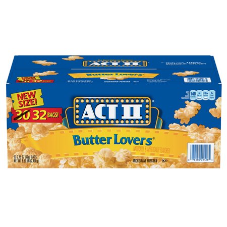 Butter Lovers Microwave Popcorn (32 Pack)