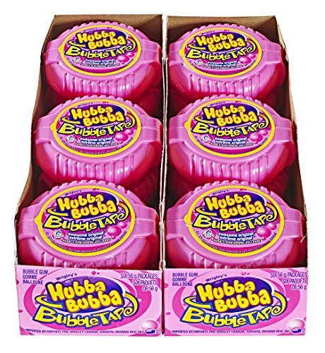 Hubba Bubba Bubble Tape (12pk) pink
