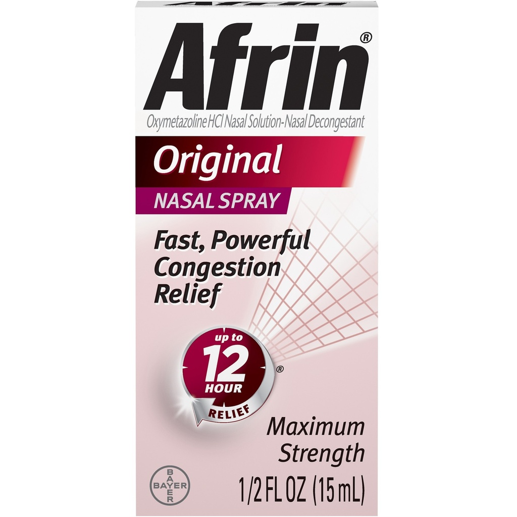 Afrin Nasal Spray, Maximum Strength, Original - 0.5