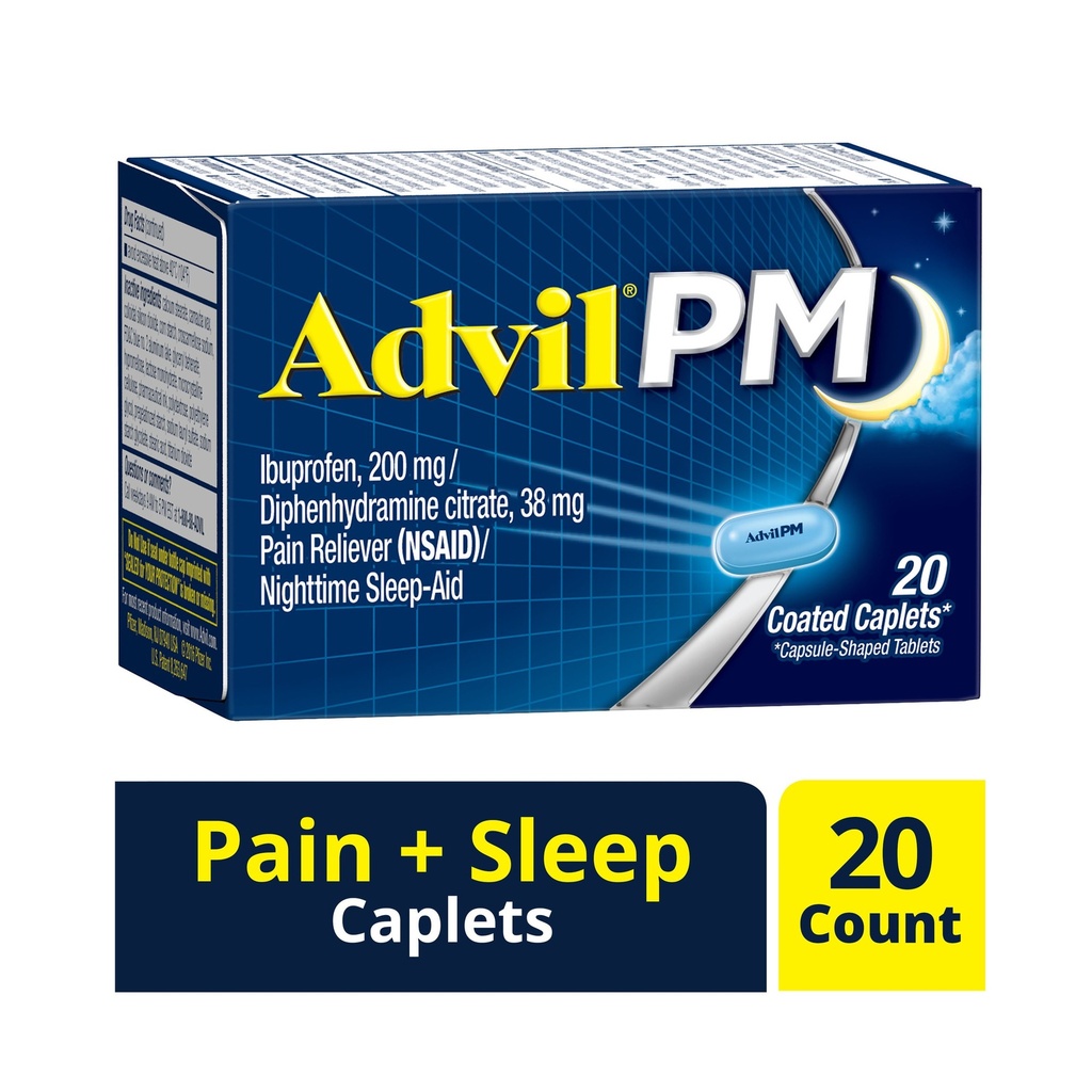 AdvilPM Pain Reliever Ibuprofen Caplets - 20ct