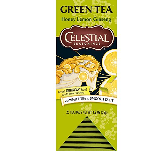 Honey Lemon Ginseng Green Tea Bags 25ct