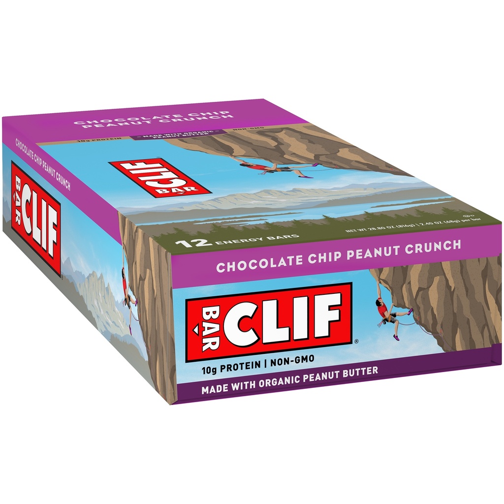 Clif Bar  Chocolate Chip Peanut Crunch 12 Bars