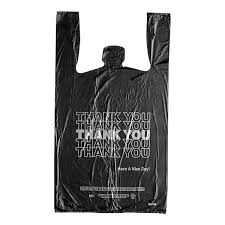 1/8 BLACK THANK YOU SHOPPING BAG