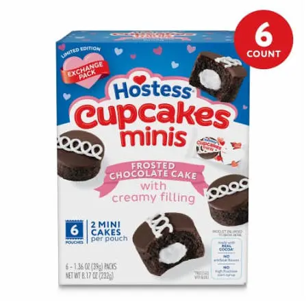 Hostess Choc Cupcakes 6ct
