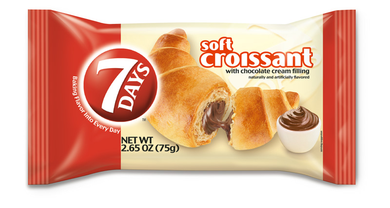 7Days Soft Croissant Chocolate Cream  6ct