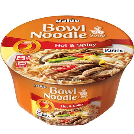 Paldo Bowl Noodles Spicy Chicken