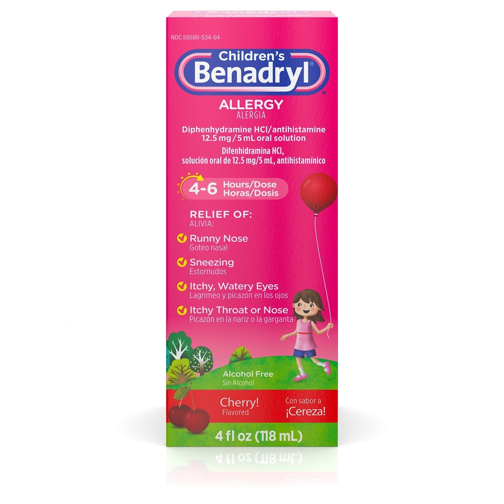 Benadryl Children's Allergy Liquid 3ct