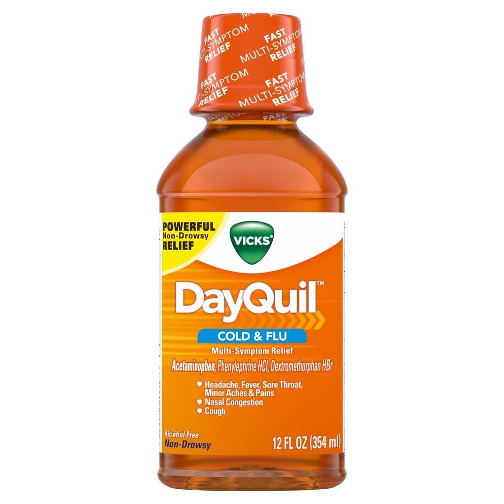 DayQuil Cold & Flu 12 Fl Oz