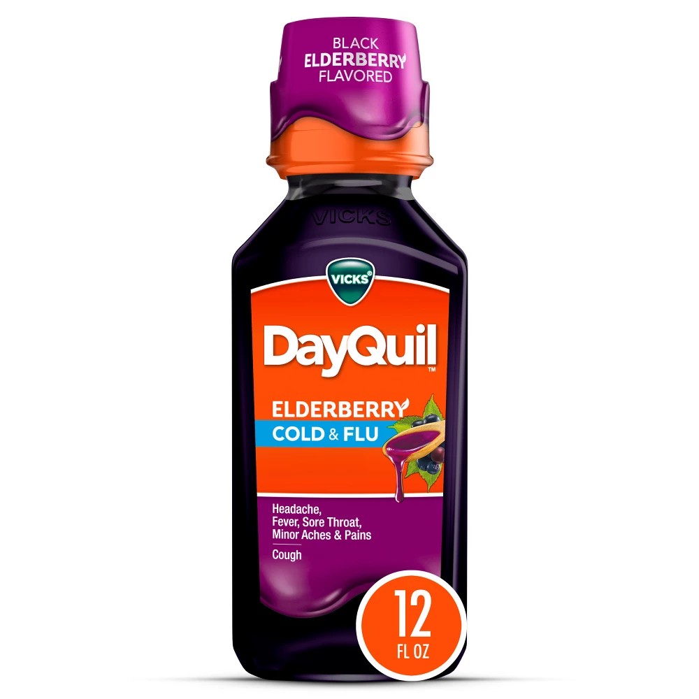 DayQuil Elderberry - 12 Fl Oz