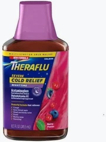 Theraflu NightTime Berry 8.3 Oz