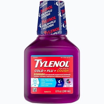 TYLENOL Cold + Flu + Cough Night 8Oz