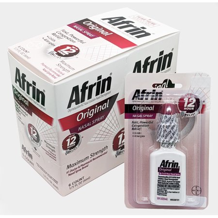 Afrin Nasal Spray Original Hang 6ct