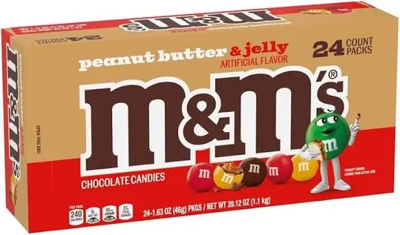 M&M Peanut Butter & Jelly 24Ct