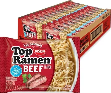 Top Ramen Beef  24 Ct