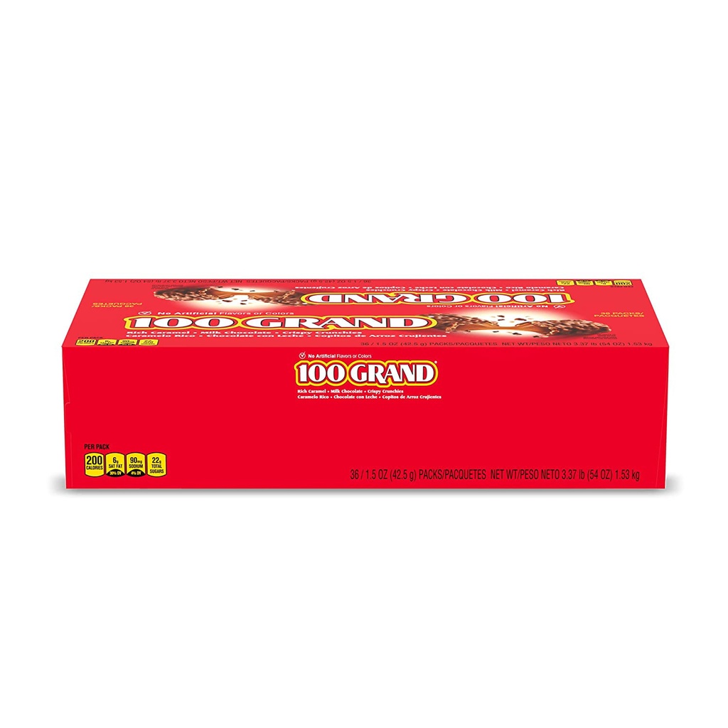 100 Grand Milk Chocolate 36ct