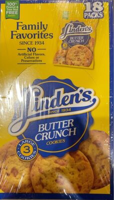 Linden Butter Crunch Cookies 18ct