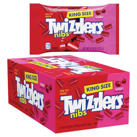 Twizzlers Nibs King Size 12Ct
