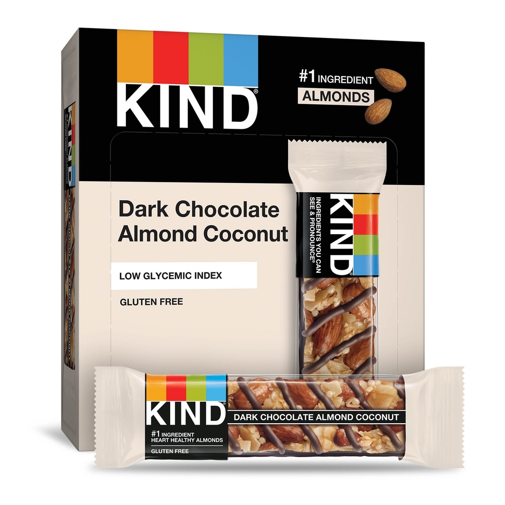 KIND Dark Chocolate Almond and Coconut 12/Box