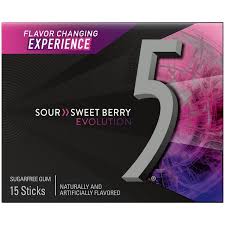 5 GUM Evolution Sour Sweet Berry