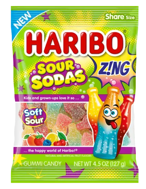 Haribo Sour Soda Pegbag